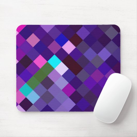 Pixelmuster - Lila Mousepad (Mit Mouse)