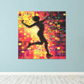 Pixelpuls Leinwanddruck (Insitu (Holzboden))