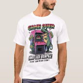 Pixelrawr-cade-Rampage: Der T-Rex-Neustart T-Shirt (Vorderseite)