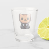 Pixelreinigungskatze Schnapsglas (Rückseite)