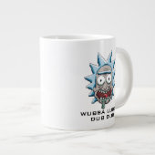 Pixelrick-Drooling-Head Jumbo-Tasse (Vorderseite Rechts)