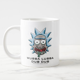 Pixelrick-Drooling-Head Jumbo-Tasse
