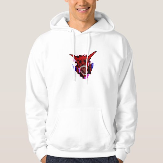 Pixelrisiko-Retro-Boss-Kampf Hoodie (Vorderseite)
