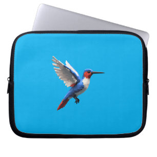 Pixels Blue Hummingbird Laptopschutzhülle