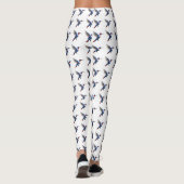 Pixels Blue Hummingbird Leggings (Rückseite)