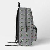 Pixels Green Hummingbird Bedruckter Rucksack (Links)