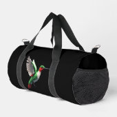 Pixels Green Hummingbird Duffle Bag (Rechte Ecke)