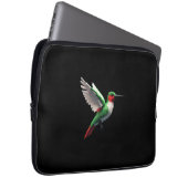 Pixels Green Hummingbird Laptopschutzhülle (Vorne Rechts)