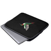 Pixels Green Hummingbird Laptopschutzhülle (Vorne Knopf)