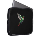 Pixels Green Hummingbird Laptopschutzhülle (Vorne Rechts)