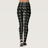 Pixels Green Hummingbird Leggings (Rückseite)