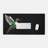 Pixels Green Hummingbird Schreibtischunterlage (Tastatur & Maus)