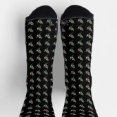 Pixels Green Hummingbird Socken (Oben)