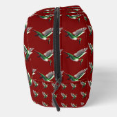 Pixels Green Hummingbird Waschbeutel (Rechts)