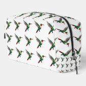 Pixels Green Hummingbirds Waschbeutel (Rechte Ecke)