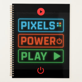 Pixels Power Play Gamer Planner – Game On! Planer