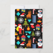 PixelweiWeihnachtsWeihnachtsWeihnachtsWeihnachtsWe Dankeskarte (Vorderseite)