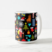 PixelweiWeihnachtsWeihnachtsWeihnachtsWeihnachtsWe Kaffeetasse (VorderseiteRechts)