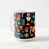 PixelweiWeihnachtsWeihnachtsWeihnachtsWeihnachtsWe Kaffeetasse (Vorderseite Links)