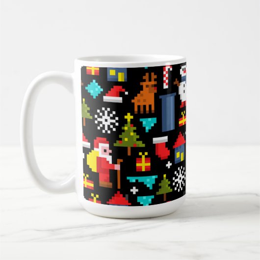 PixelweiWeihnachtsWeihnachtsWeihnachtsWeihnachtsWe Kaffeetasse (Links)