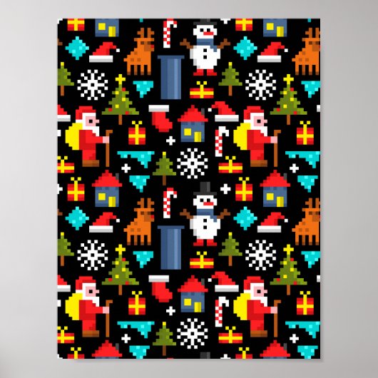 PixelweiWeihnachtsWeihnachtsWeihnachtsWeihnachtsWe Poster (Vorne)