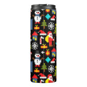 PixelweiWeihnachtsWeihnachtsWeihnachtsWeihnachtsWe Thermosbecher (Rückseite)