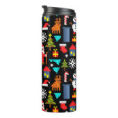 PixelweiWeihnachtsWeihnachtsWeihnachtsWeihnachtsWe Thermosbecher (Nach rechts gedreht)