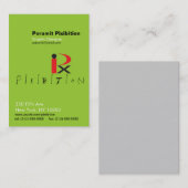 Pixibition vertikale mollige Visitenkarte (Vorne/Hinten)
