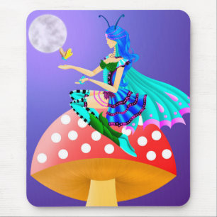 Pixie auf Pilz Mousepad