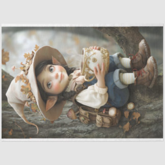 Pixie Beige Hat Mirror gegenüber Rechtes Gewebe Pa Seidenpapier
