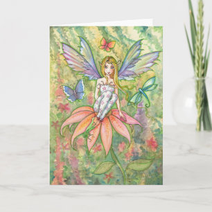 Pixie Blossom Flower Garden Faible Card Karte