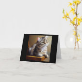 Pixie-Bob Cat Karte (Gelbe Blume)