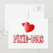 Pixie-Bob-Liebe Postkarte (Vorne/Hinten)
