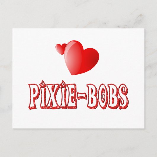 Pixie-Bob-Liebe Postkarte (Vorderseite)