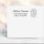 Pixie Cat - Fairy Wings Kitty Address Permastempel