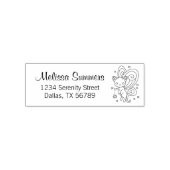 Pixie Cat - Fairy Wings Kitty Address Permastempel (Design)