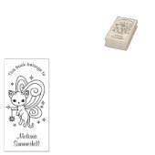 Pixie Cat - Fairy Wings Kitty Buchzeichen Gummistempel (Stempel)