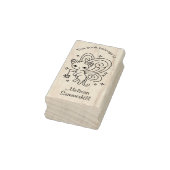 Pixie Cat - Fairy Wings Kitty Buchzeichen Gummistempel (Stempel)