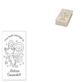 Pixie Cat - Fairy Wings Kitty Buchzeichen Gummistempel (Stempel)