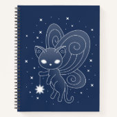 Pixie Cat - Fairy Wings Kitty Notizbuch (Vorderseite)