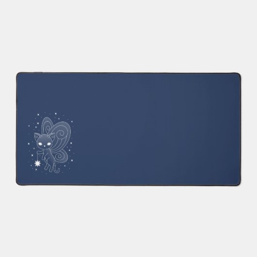 Pixie Cat - Fairy Wings Kitty Schreibtischunterlage (Vorderseite)