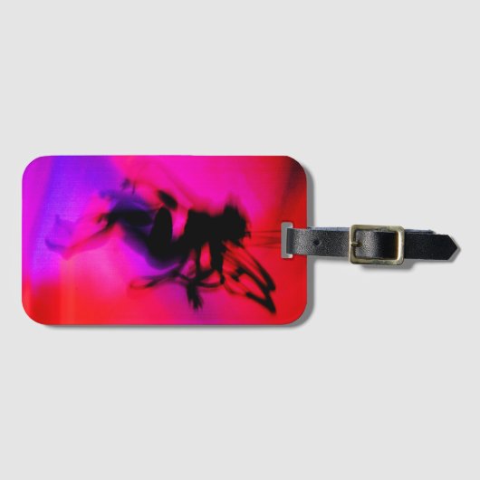 Pixie Dancing in Rosa Gepäckanhänger (Vorderseite (Horizontal))