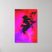 Pixie Dancing in Rosa Leinwanddruck (Vorderseite)