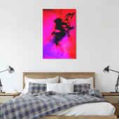Pixie Dancing in Rosa Leinwanddruck (Insitu (Schlafzimmer))