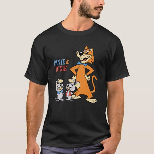 Pixie Dixie mit Mr. Jinks T-Shirt (Vorderseite)