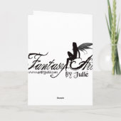 Pixie Dreams Grußkarte Karte (Rückseite)