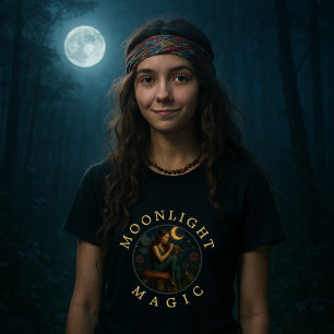 Pixie Elf Fairy auf Pilz mit Flute T-Shirt