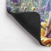 Pixie Fairy auf einer Sonnenblume Mousepad (Ecke)