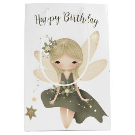 Pixie Fairy Girl mit Sternen Mittlere Geschenktüte