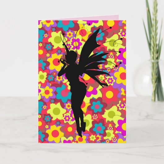 PIXIE FAIRY MÄDCHEN Grußkarten Karte (Vorderseite)